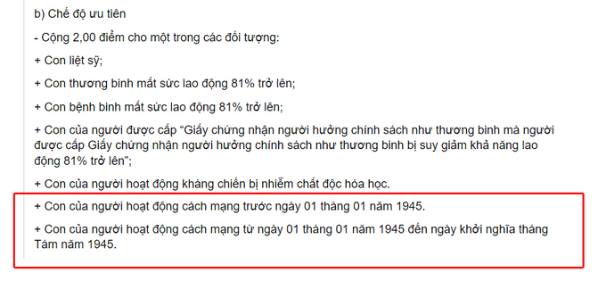 Cộng điểm thi lớp 10 cho con cán bộ cách mạng trước năm 1945 gây xôn xao - 1