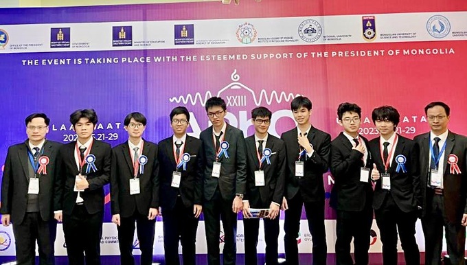 Đội tuyển Việt Nam thắng lớn ở Olympic vật lý Châu Á - Thái Bình Dương 2023 - 2