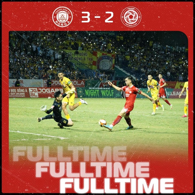 Thắng kịch tính CLB Viettel, Thanh Hóa giữ vững ngôi đầu V-League - 1 Thắng kịch tính CLB Viettel, Thanh Hóa giữ vững ngôi đầu V-League - 1