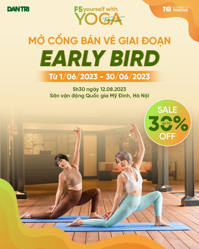 Loạt ưu đãi mới cho người dự ngày hội yoga lớn nhất Hà Nội - 1 Loạt ưu đãi mới cho người dự ngày hội yoga lớn nhất Hà Nội - 1