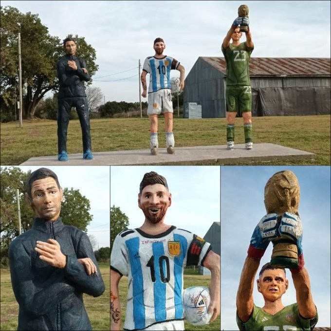 Cổ động viên chế giễu bức tượng của Messi ở Argentina - 1