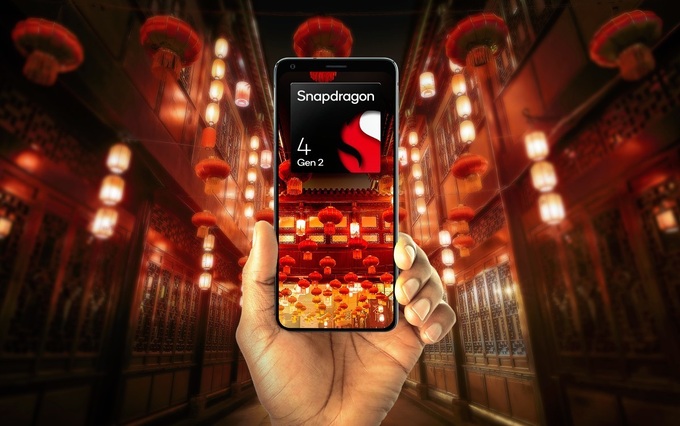 Chip Snapdragon 4 Gen 2 hứa hẹn sẽ mang đến những tính năng cao cấp cho smartphone giá rẻ (Ảnh: Qualcomm).