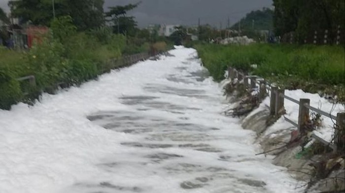 Suối Xiệp nổi bọt trắng xóa: Phát hiện 2 cơ sở mổ heo xả thải - 2 Suối Xiệp nổi bọt trắng xóa: Phát hiện 2 cơ sở mổ heo xả thải - 2