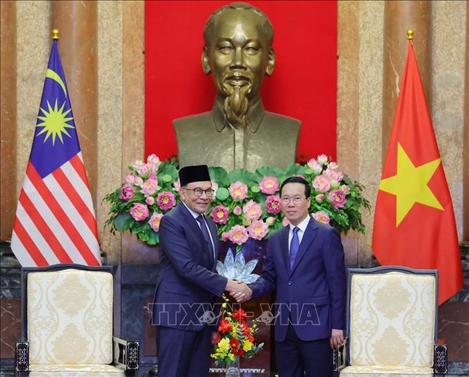 Thủ tướng Malaysia hội kiến Chủ tịch nước Võ Văn Thưởng - 1