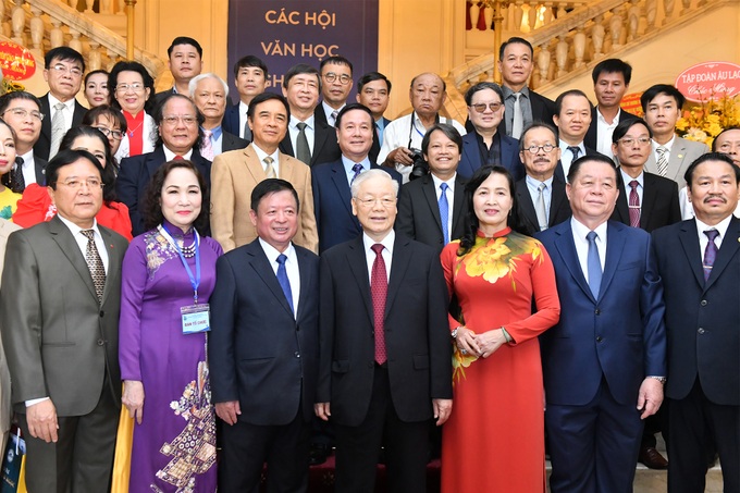 Phát biểu của Tổng Bí thư tại Lễ kỷ niệm 75 năm Liên hiệp các Hội VHNT - 6