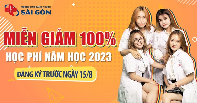 Trường Cao đẳng Y Dược Sài Gòn giảm 100% học phí khi nhập học trước 15/8 - 1
