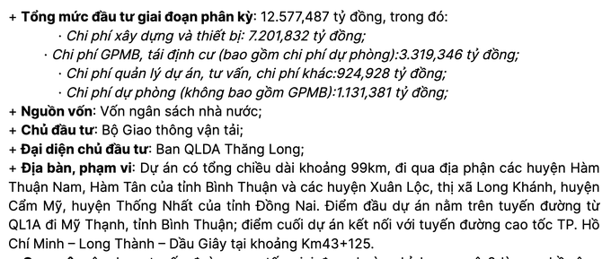 Hồ sơ chủ đầu tư và thiết kế đoạn cao tốc Phan Thiết - Dầu Giây bị ngập - 1