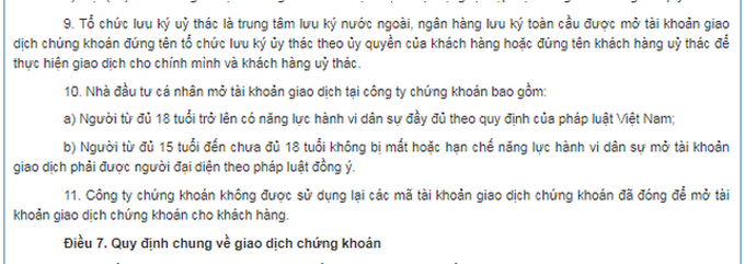 Bộ Tài chính cho phép người đủ 15 tuổi chơi chứng khoán - 1