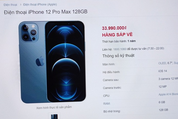 iPhone 12 Pro Max cháy hàng ở Việt Nam, bị dân buôn thổi giá cao - 1