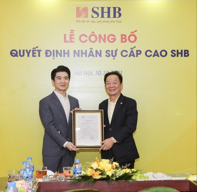 SHB có thêm một Phó Tổng Giám đốc, là con trai bầu Hiển  - 1