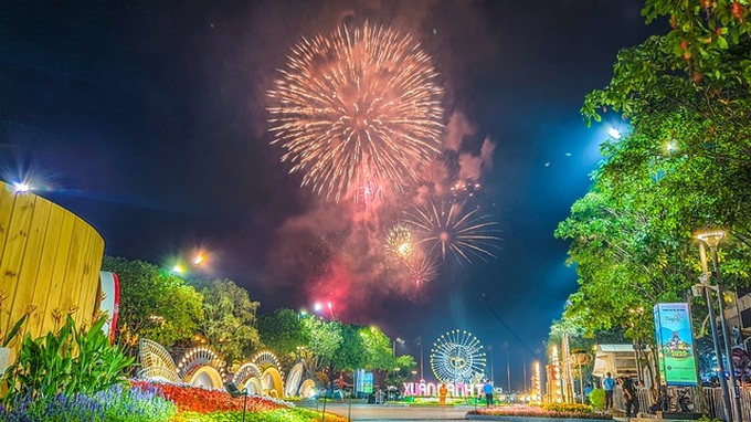 Firework displays held in Hanoi, HCM City to mark Tet - 5
