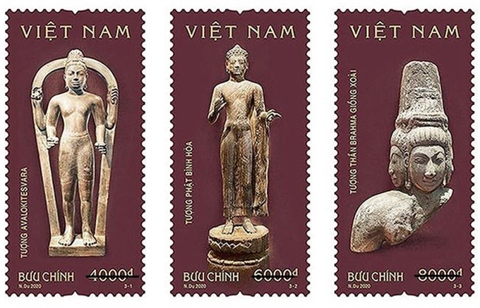 Stamps featuring ancient Óc Eo Culture issued - 1 Stamps featuring ancient Óc Eo Culture issued - 1