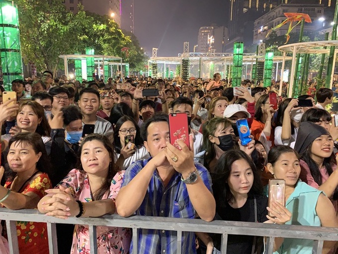 Firework displays held in Hanoi, HCM City to mark Tet - 8