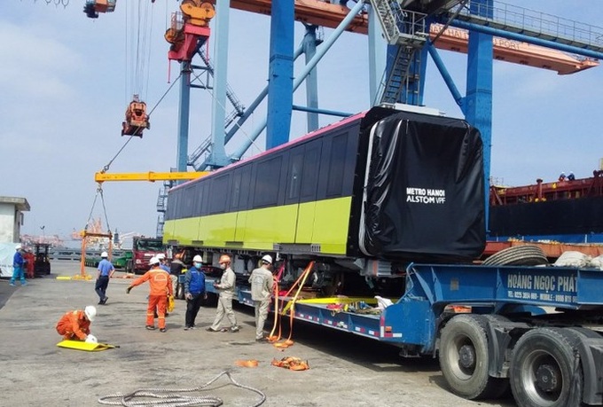Second Hanoi metro train arrives in Vietnam - 1