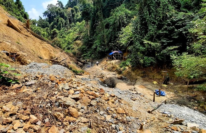 Illegal gold mines in Song Thanh National Park to be destroyed in April - 1