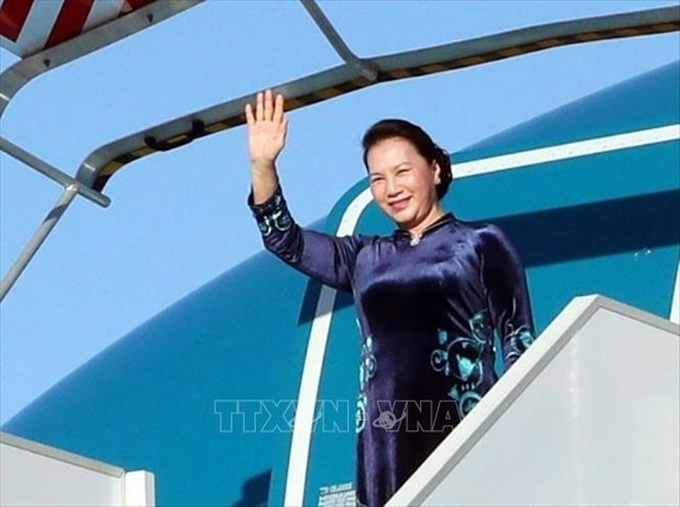 NA Chairwoman leaves Hanoi for Russia, Belarus visits - 1