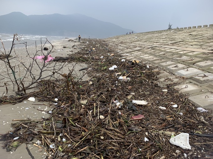 Rubbish blankets Ha Tinh beach following floods - 3