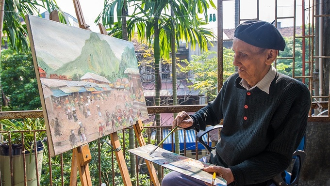 Art exhibition features lacquer painting - 1