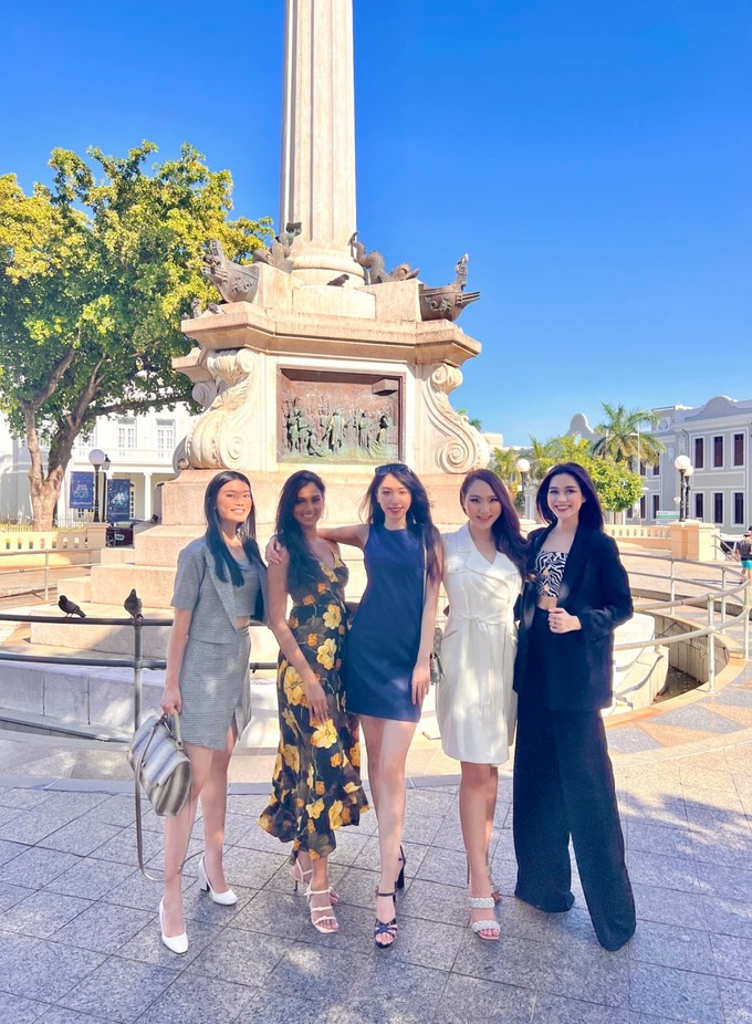 Vietnamese representative shares first photos at Miss World 2021 - 2