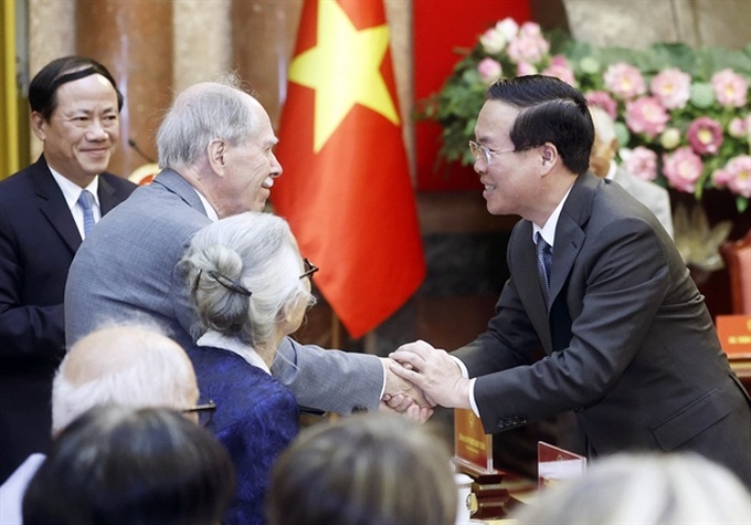 President Võ Văn Thưởng meets foreign, Vietnamese scientists - 1 President Võ Văn Thưởng meets foreign, Vietnamese scientists - 1