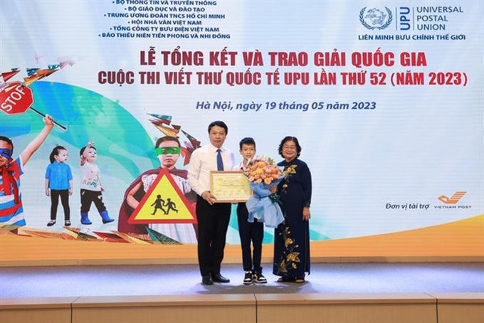 Bến Tre student wins 3rd prize in international letter-writing contest - 1