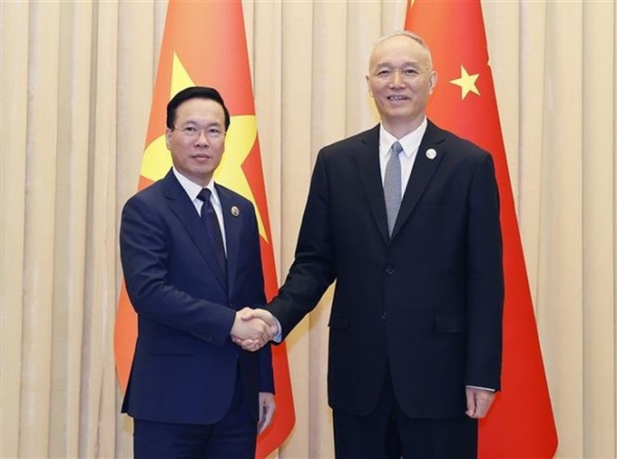 Vietnamese President meets with senior CPC official in Beijing - 1 Vietnamese President meets with senior CPC official in Beijing - 1
