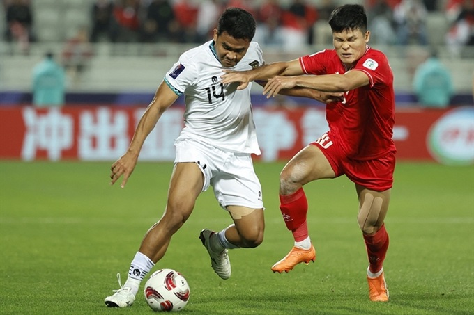 Vietnam lose to Indonesia, eliminated from Asian Cup - 1 Vietnam lose to Indonesia, eliminated from Asian Cup - 1