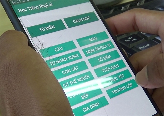 Students develop self-study app for Raglai language - 2