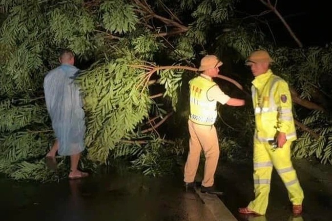 Tropical depression damages homes, topples trees in central Vietnam - 2