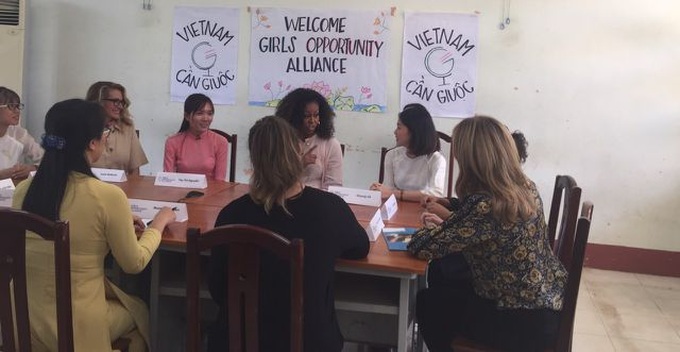 US former first lady visits Vietnam to promote education among adolescent girls - 1 US former first lady visits Vietnam to promote education among adolescent girls - 1