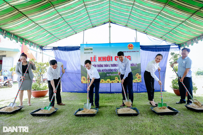 Dantri/Dtinews starts construction of 44th school project in Dak Lak - 1