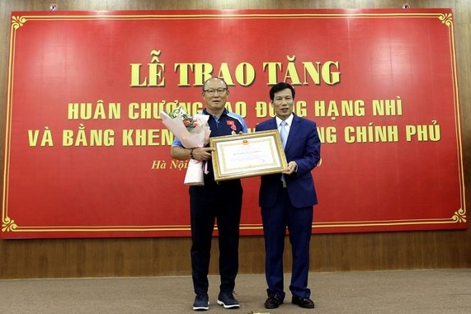 Park Hang-seo honoured for contributions to Vietnamese football - 1 Park Hang-seo honoured for contributions to Vietnamese football - 1