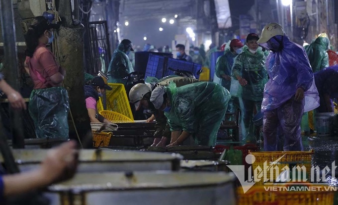 Hanoi's biggest fish market busy ahead of the Kitchen Gods' Day - 1 Hanoi's biggest fish market busy ahead of the Kitchen Gods' Day - 1