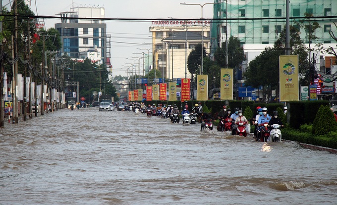 Mekong Delta localities issue severe flood warning - 1