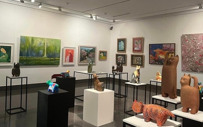 Exhibition features image of cat – zodiac animal for upcoming Lunar New Year - 1