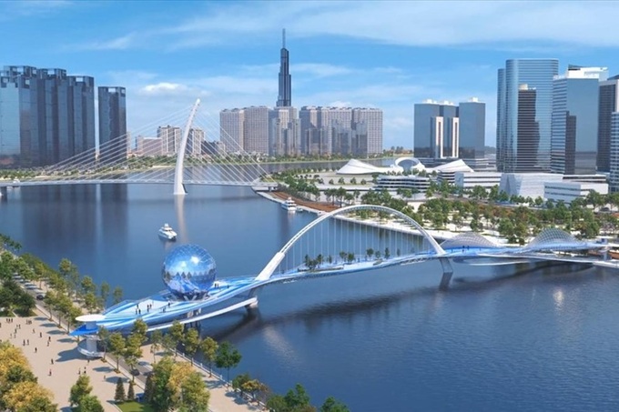 Design for pedestrian bridge over Saigon River approved - 1