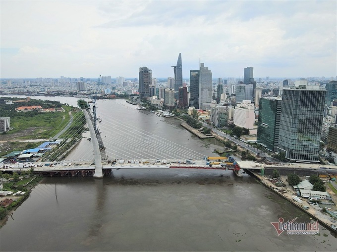 Thu Thiem 2 Bridge spans constructed - 1 Thu Thiem 2 Bridge spans constructed - 1