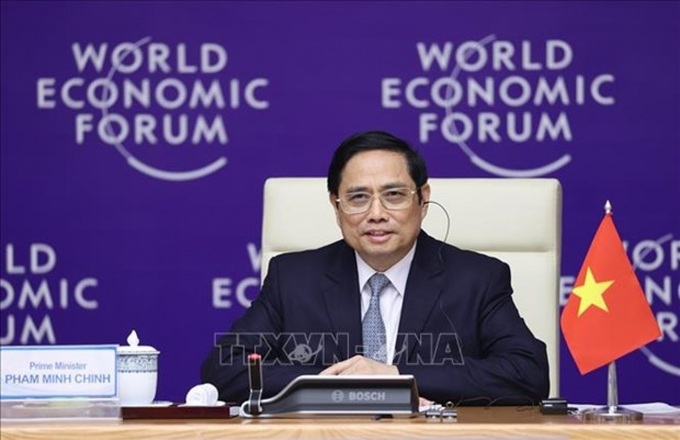 PM Chinh co-chairs online WEF country strategic dialogue on Vietnam - 1