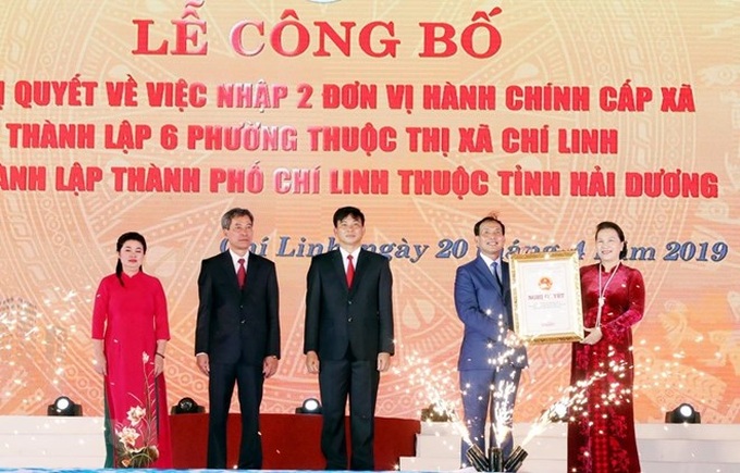 Hai Duong province’s Chi Linh township becomes city - 1