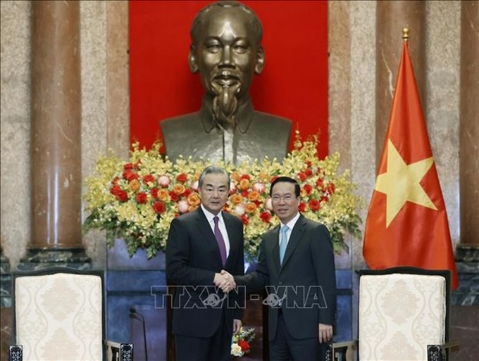 President Vo Van Thuong hosts Chinese Foreign Minister - 1 President Vo Van Thuong hosts Chinese Foreign Minister - 1