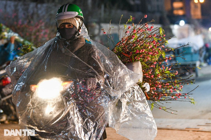 Hanoi flower market open 24 hours a day for Tet demand - 4 Hanoi flower market open 24 hours a day for Tet demand - 4