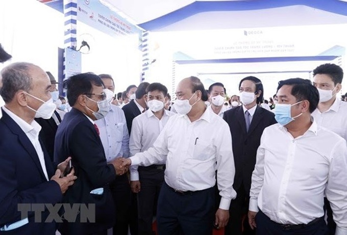 Trung Luong-My Thuan expressway opens to traffic - 1