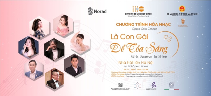 Opera gala concert “Girls Deserve to Shine” to be held in Hanoi - 1 Opera gala concert “Girls Deserve to Shine” to be held in Hanoi - 1