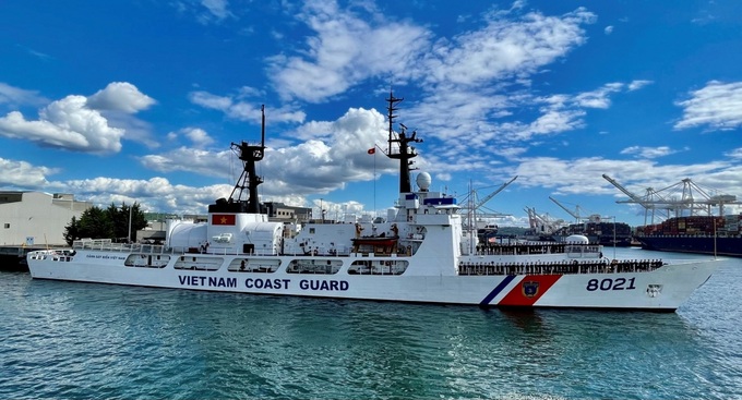 US-sponsored John Midgett coast guard ship en route to Vietnam - 1