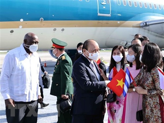 Vietnamese President arrives in Havana, beginning official friendly visit to Cuba - 1