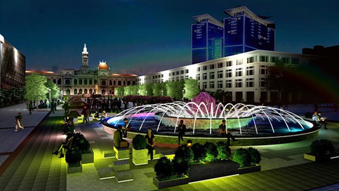 HCM City pedestrian street to have new fountain - 1 HCM City pedestrian street to have new fountain - 1