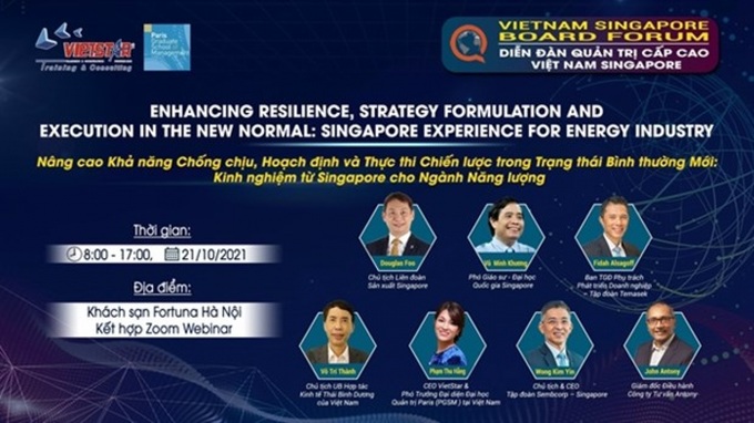 Hanoi to host Vietnam-Singapore forum for senior energy industry leaders - 1