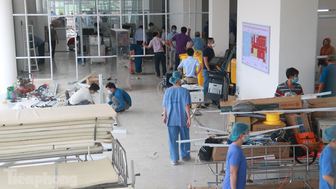 Danang dormitory turned into Covid-19 field hospital - 13