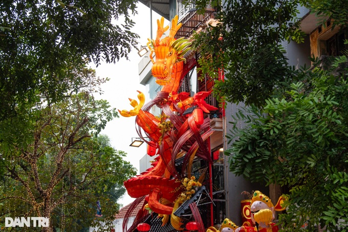 Hanoi street bustling with Tet atmosphere - 3