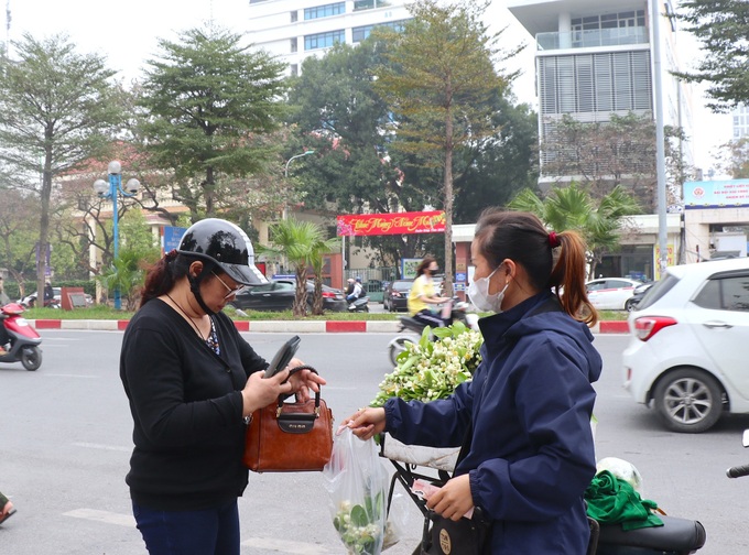 Pomelo flowers attract customers in Hanoi - 5